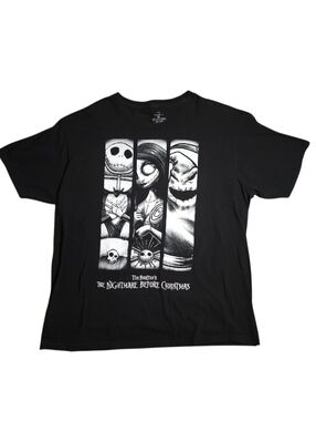 Disney Black The Nightmare Before Christmas Graphic Tee